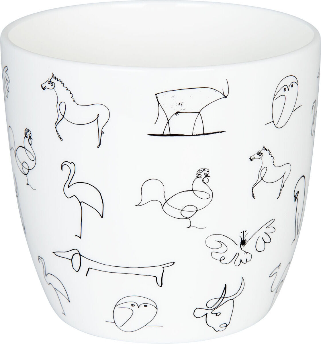 KÖNITZ 1120570104 Becher Picasso - Animaux (Tiere) - 425 ml aus Bone China Porzellan – Bild 5