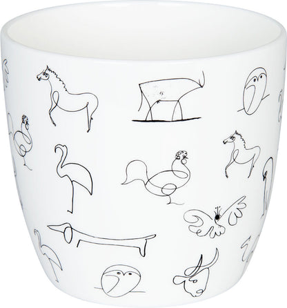 KÖNITZ 1120570104 Becher Picasso - Animaux (Tiere) - 425 ml aus Bone China Porzellan – Bild 5