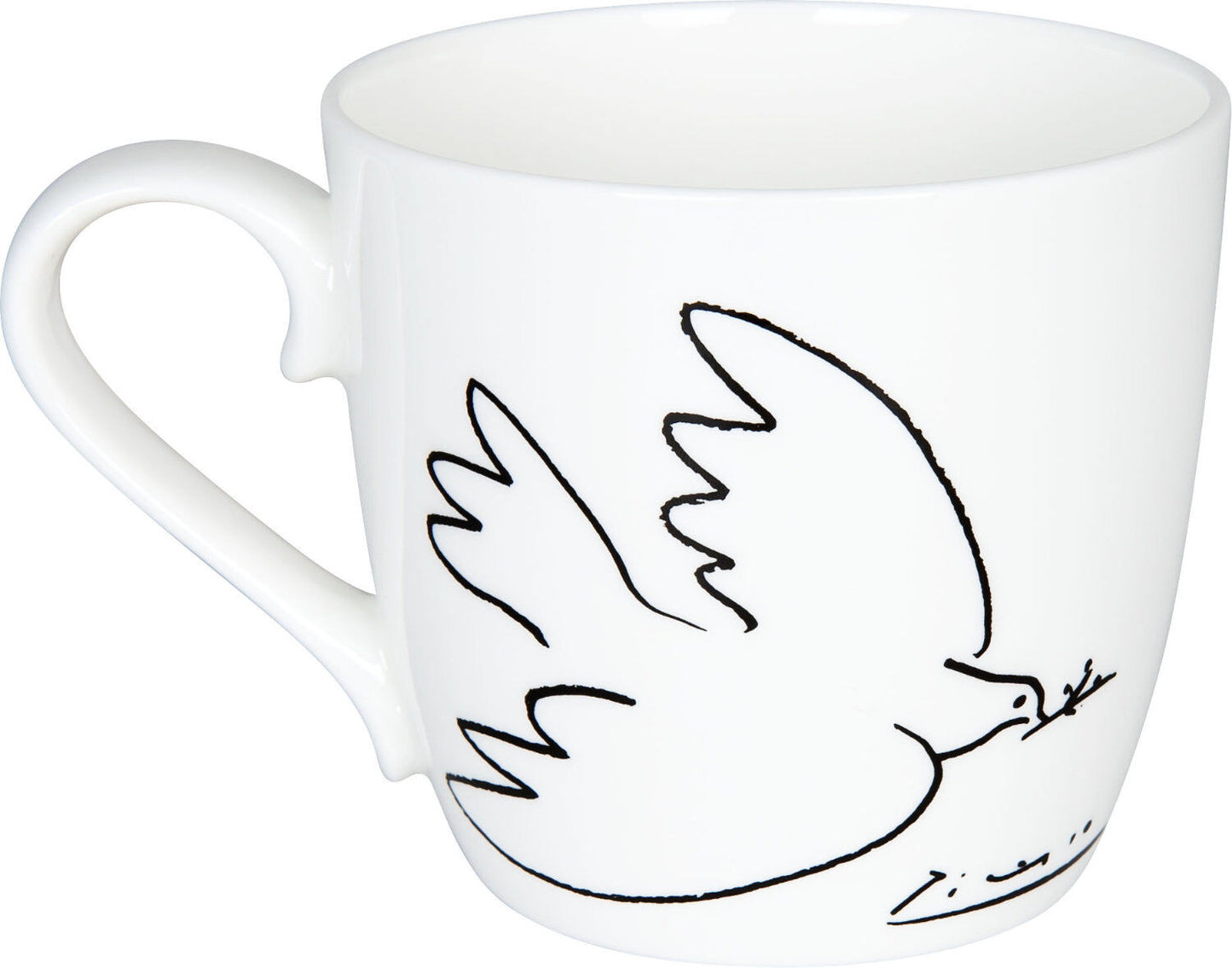 KÖNITZ 1120570210 Becher Picasso - La Colombe de la Paix (Die Friedenstaube) - 425 ml aus Bone China Porzellan – Bild 2