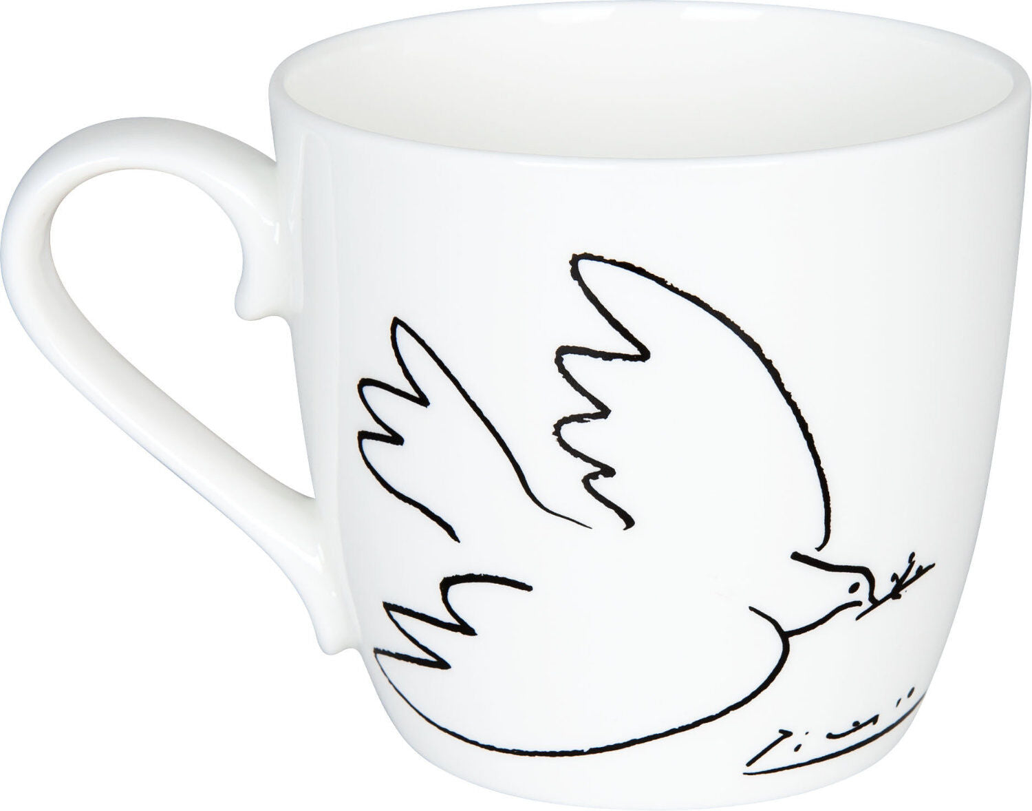 KÖNITZ 1120570210 Becher Picasso - La Colombe de la Paix (Die Friedenstaube) - 425 ml aus Bone China Porzellan – Bild 2