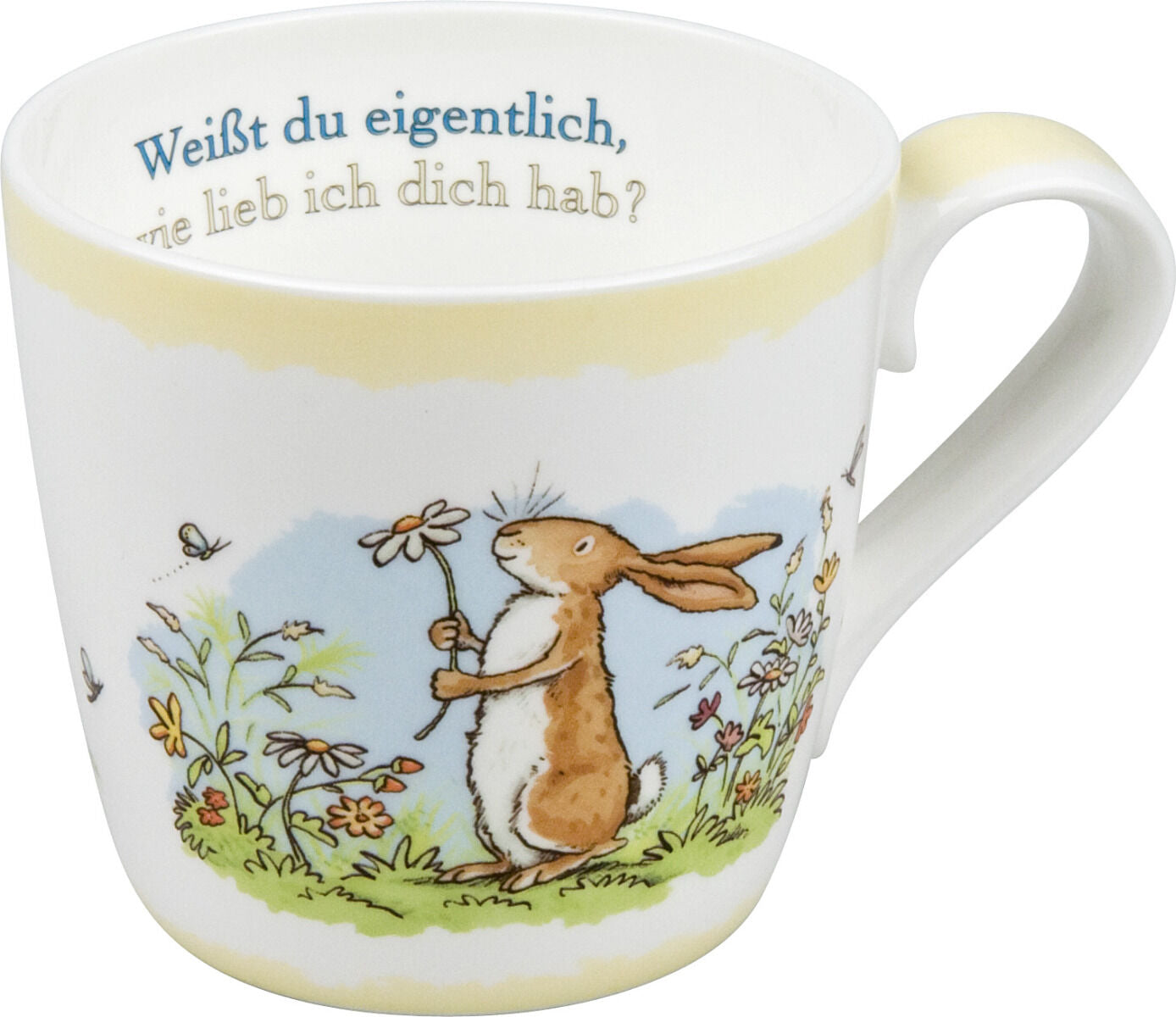 KÖNITZ 115S571529 Becher Weißt du eigentlich... SOMMER 425 ml mit Sieb und Deckel / Der kleine Hase - Jahreszeiten – Bild 2