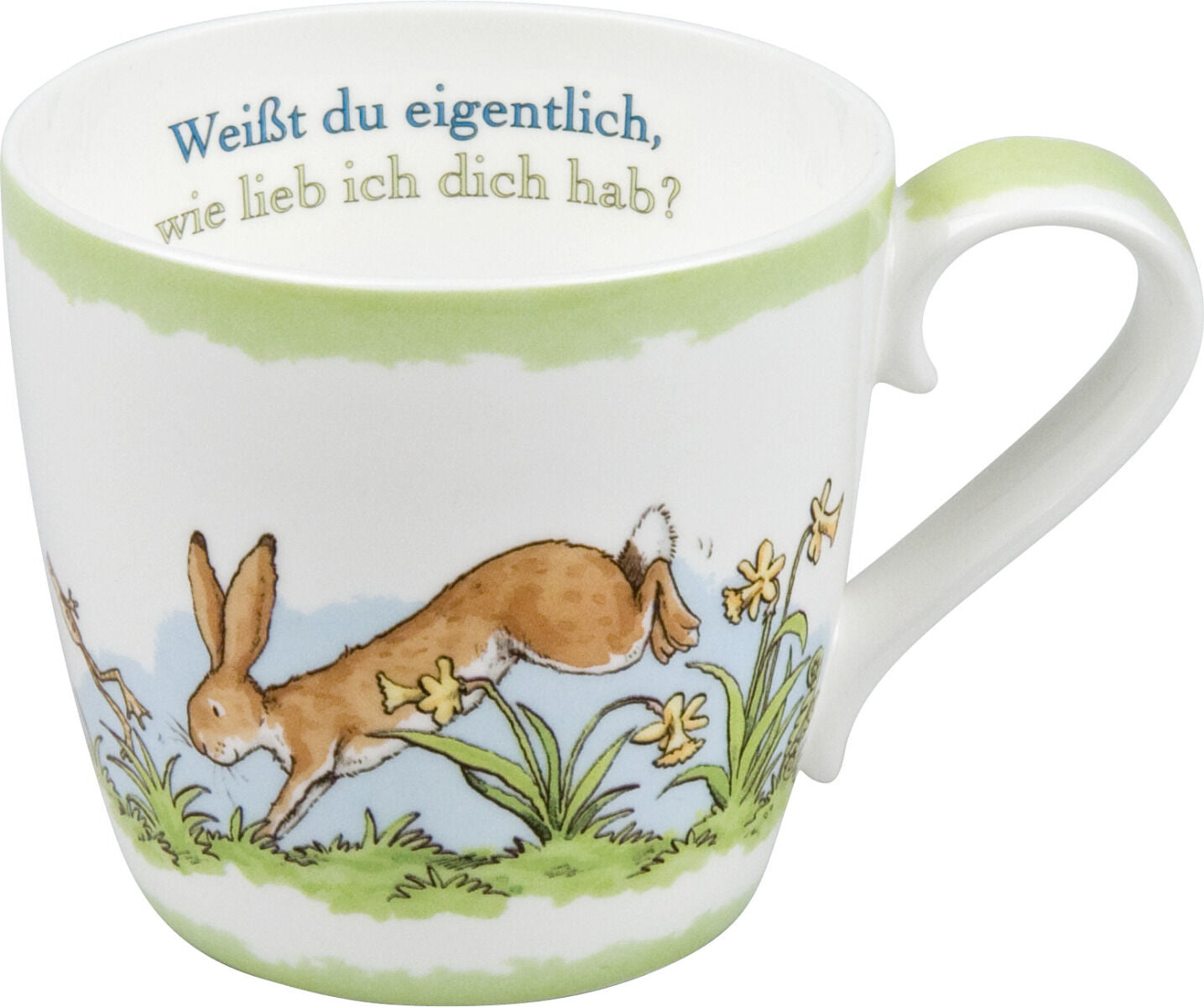 KÖNITZ 115S571531 Becher Weißt du eigentlich... FRÜHLING 425 ml mit Sieb und Deckel / Der kleine Hase - Jahreszeiten – Bild 2