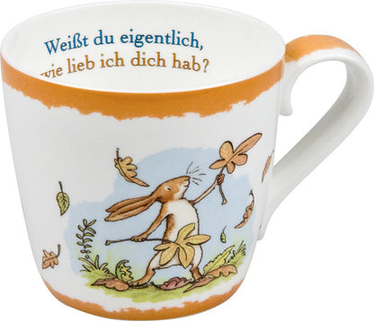 KÖNITZ 115S571533 Becher Weißt du eigentlich... HERBST 425 ml mit Sieb und Deckel / Der kleine Hase - Jahreszeiten – Bild 2