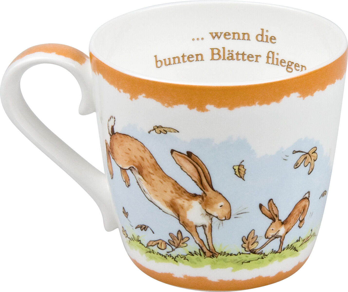 KÖNITZ 115S571533 Becher Weißt du eigentlich... HERBST 425 ml mit Sieb und Deckel / Der kleine Hase - Jahreszeiten – Bild 3