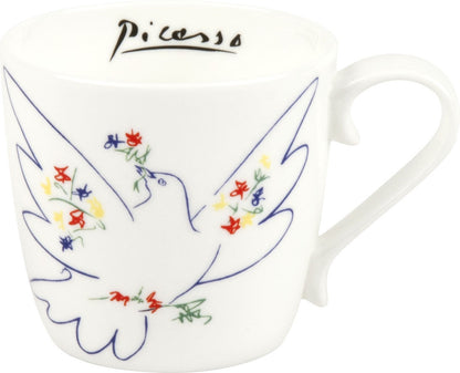 KÖNITZ 115S571992 Becher Picasso - La Colombe Du Festival 425 ml mit Sieb und Deckel, Bone China Porzellan – Bild 2