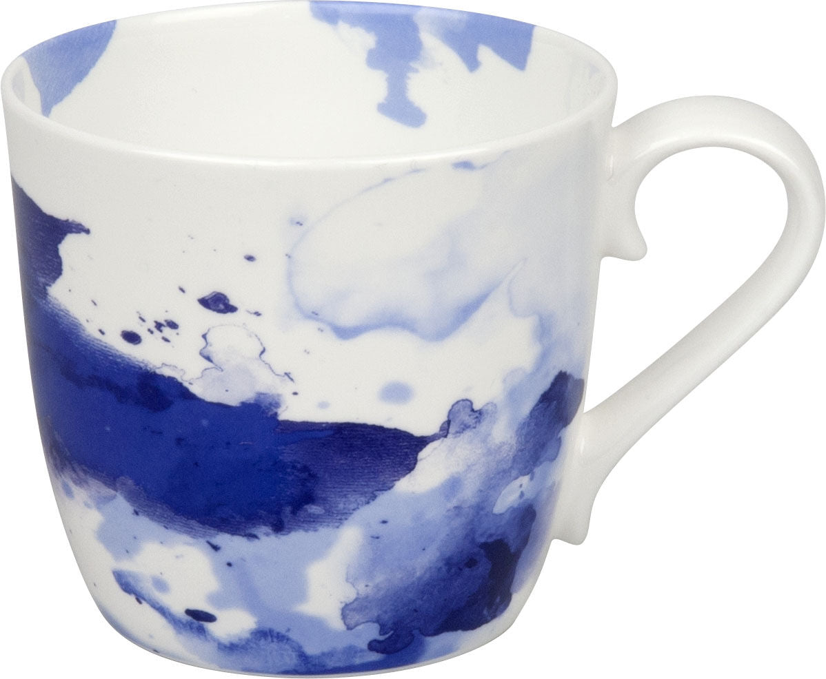 KÖNITZ 115S572252 Becher Seeing Blue 425 ml mit Sieb und Deckel, Bone China Porzellan – Bild 2