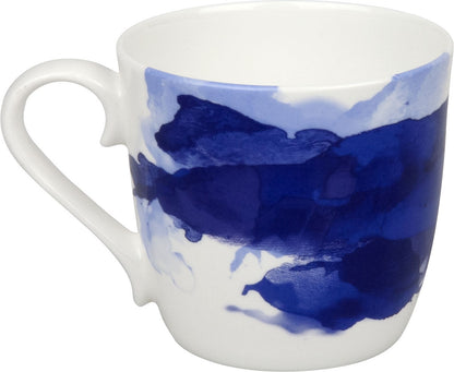 KÖNITZ 115S572252 Becher Seeing Blue 425 ml mit Sieb und Deckel, Bone China Porzellan – Bild 3