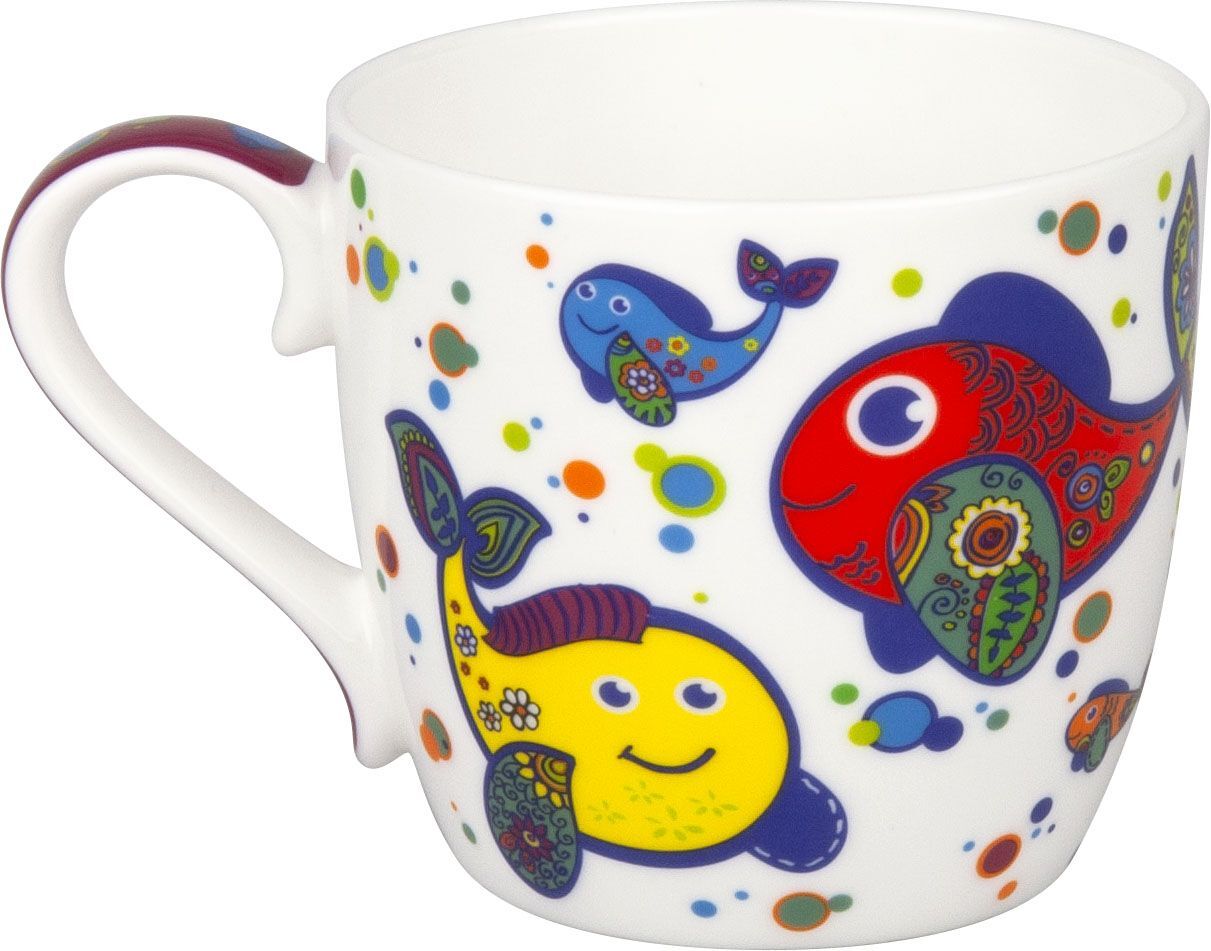 KÖNITZ 1120572289 Becher Colourful Animals - Fish - 425 ml / Motivtasse – Bild 2