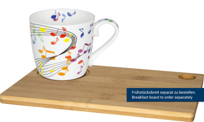 KÖNITZ 1120572300 Becher Flying Notes 425 ml aus Bone China Porzellan – Bild 4