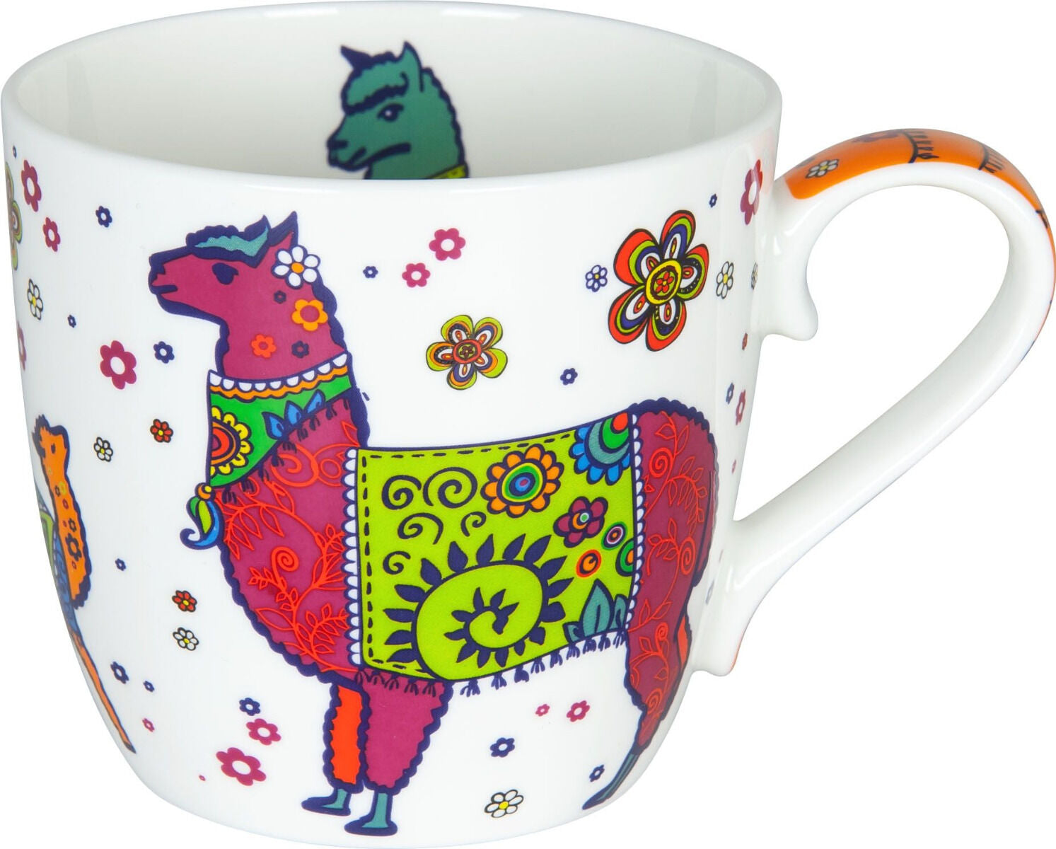 KÖNITZ 1120572308 Becher Colourful Animals - Lama - 425 ml / Motivtasse