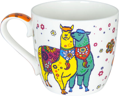 KÖNITZ 1120572308 Becher Colourful Animals - Lama - 425 ml / Motivtasse – Bild 2
