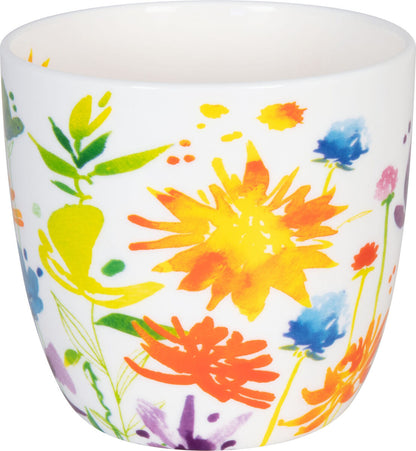 KÖNITZ 115S572369 Becher Victoria Lowe - Full Bloom 425 ml mit Sieb und Deckel, Bone China Porzellan – Bild 5