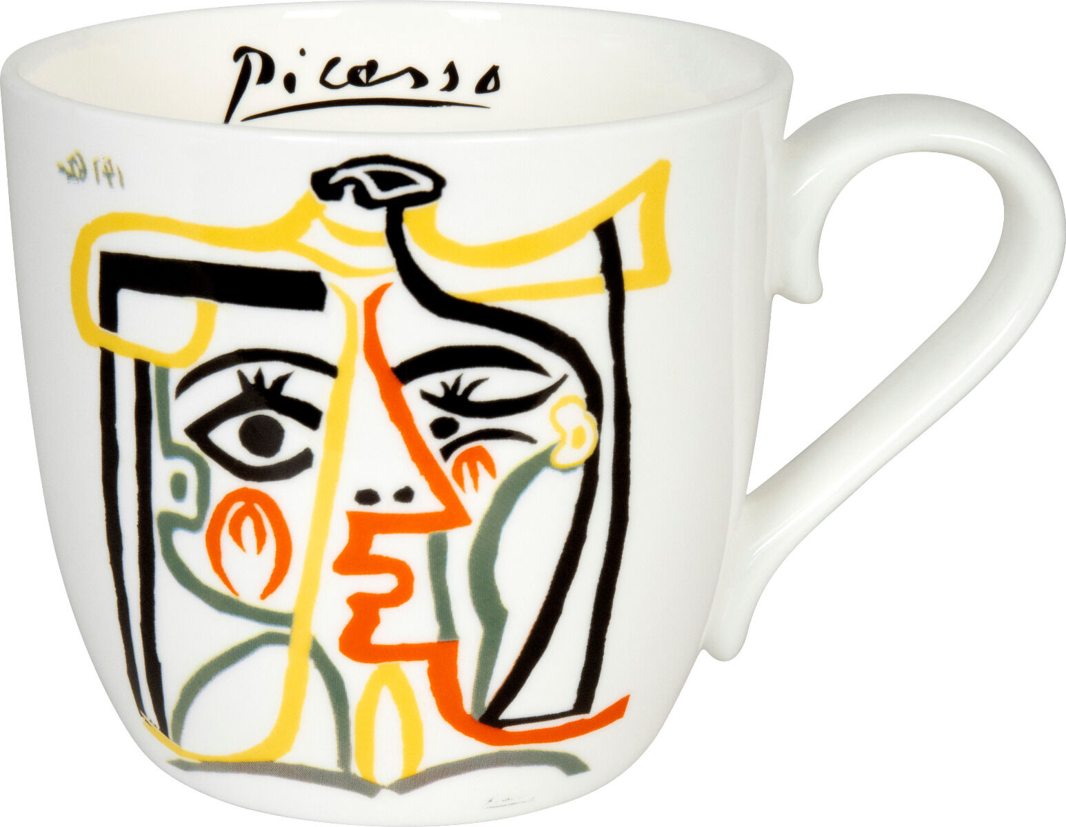 KÖNITZ 115S572578 Becher Picasso - Jaqueline with Hat 425 ml mit Sieb und Deckel, Bone China Porzellan – Bild 2