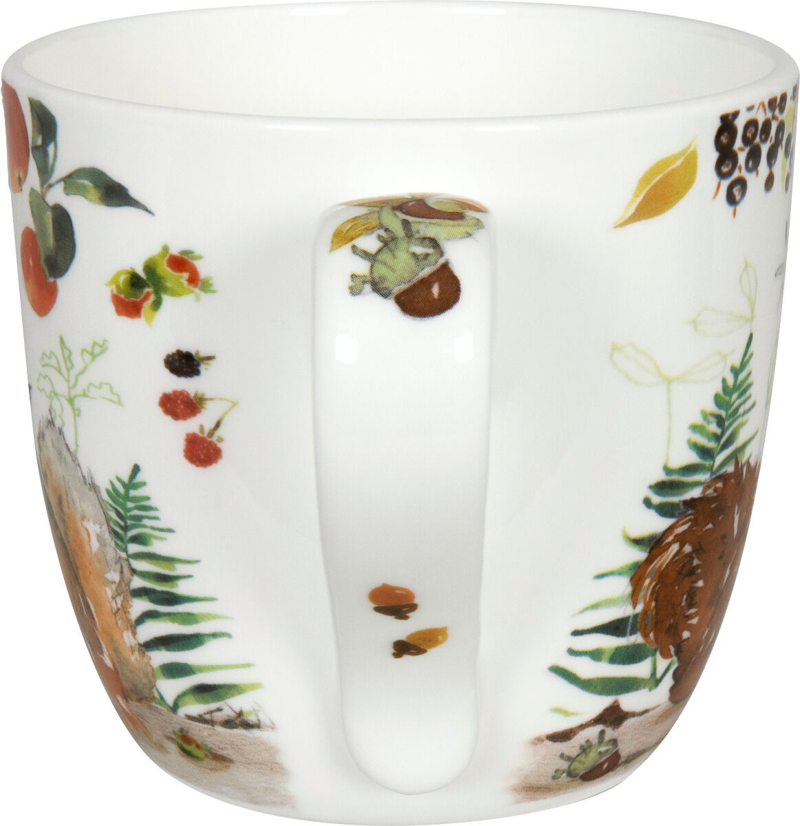 KÖNITZ 115S572615 Becher Victoria Lowe - Autumn squirre (Herbst Eichhörnchen) 425 ml mit Sieb und Deckel, Bone China… – Bild 4