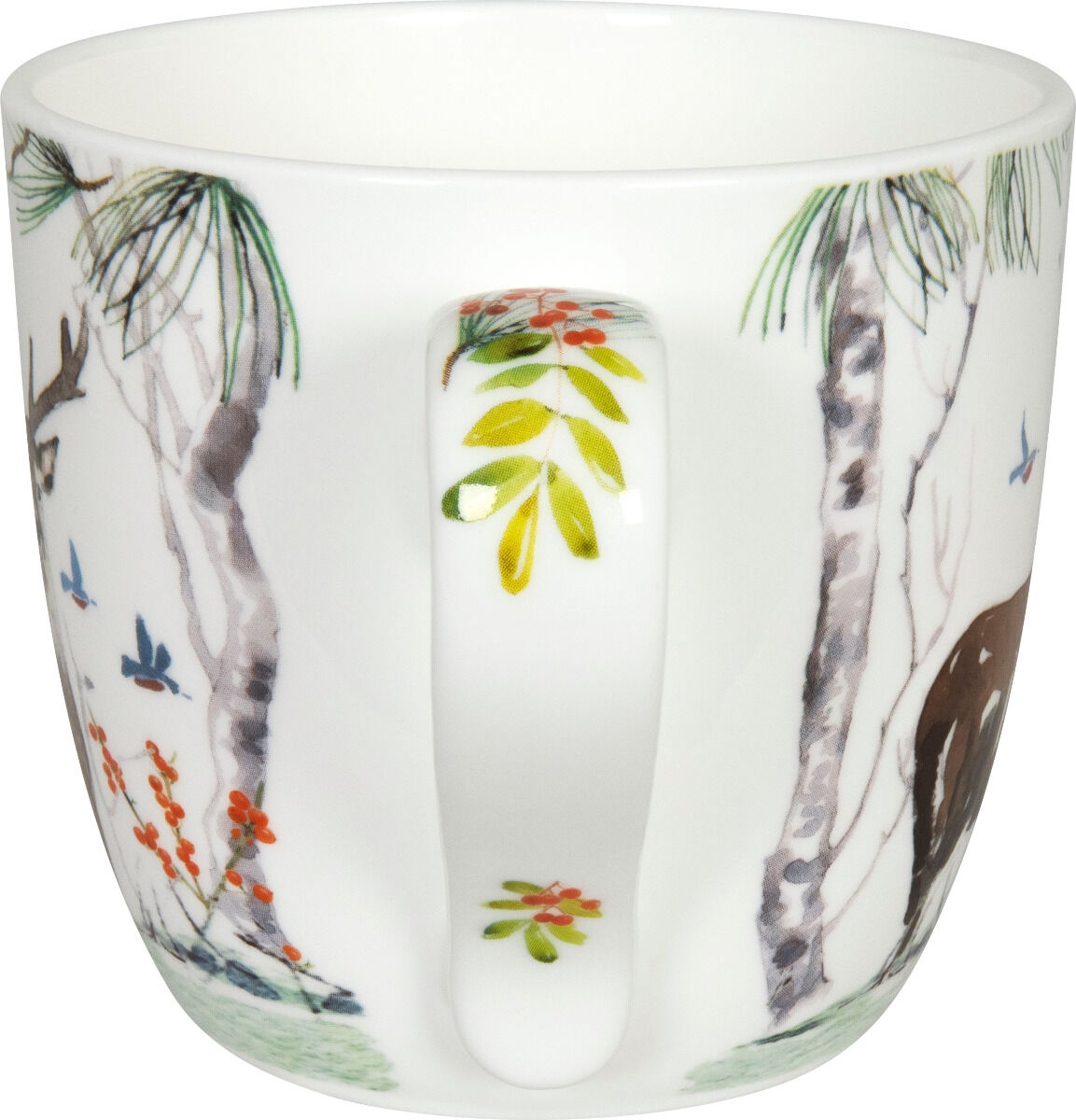 KÖNITZ 115S572616 Becher Victoria Lowe - Winter deer (Winter Hirsch) 425 ml mit Sieb und Deckel, Bone China Porzellan – Bild 4