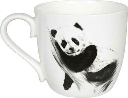 KÖNITZ 115S572617 Becher AMAZING ANIMALS Panda 425 ml mit Sieb und Deckel, Bone China Porzellan / Design Vanessa Kahl – Bild 3