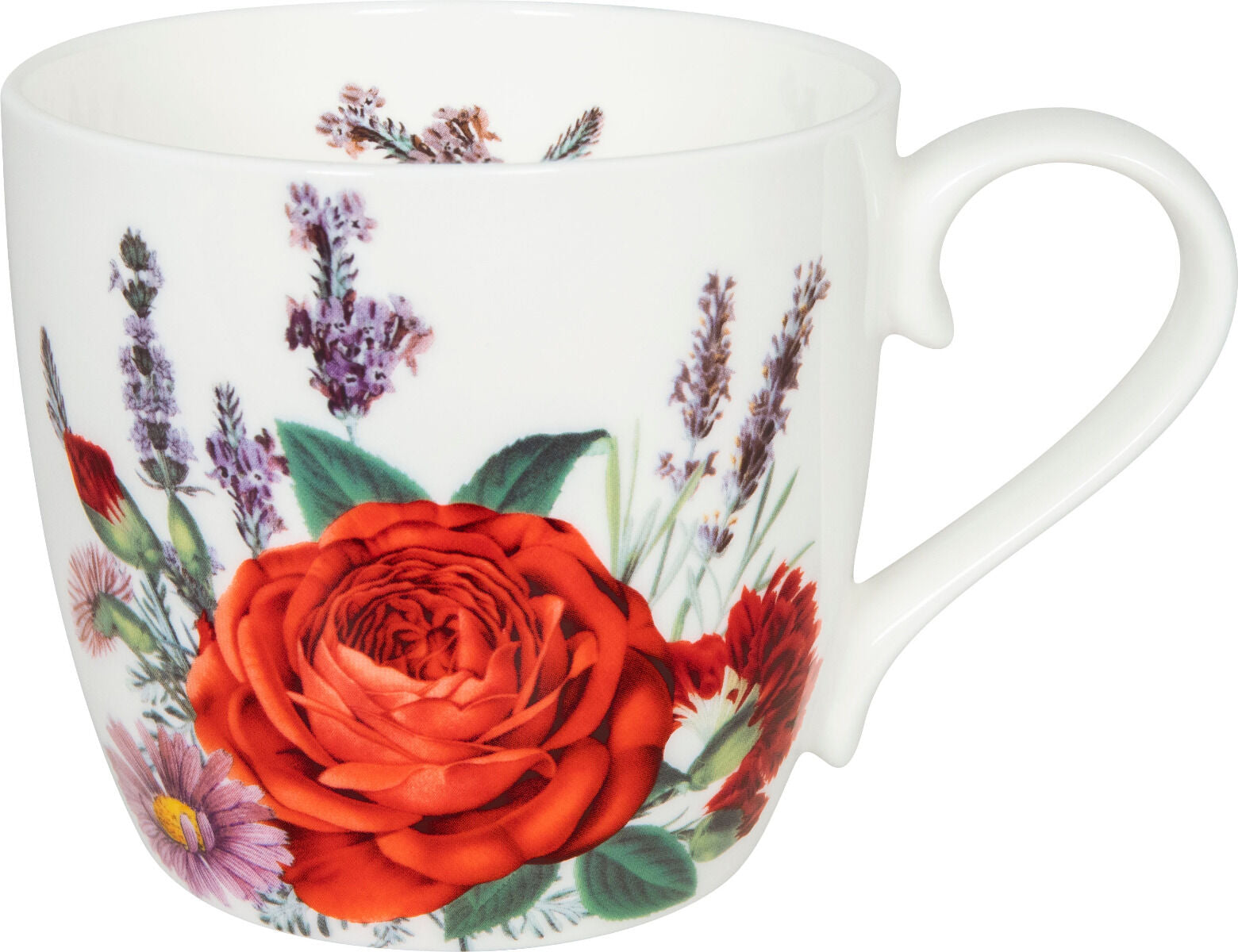 KÖNITZ 115S572703 Becher Gardening - Purple Lavender 425 ml mit Sieb und Deckel, Bone China Porzellan – Bild 2