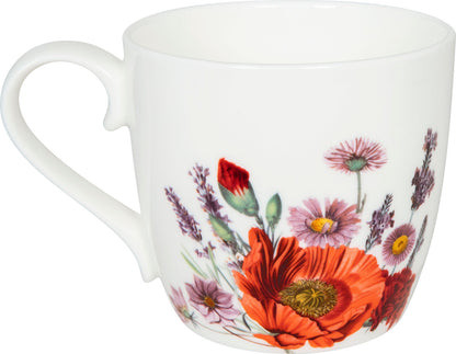 KÖNITZ 115S572703 Becher Gardening - Purple Lavender 425 ml mit Sieb und Deckel, Bone China Porzellan – Bild 3