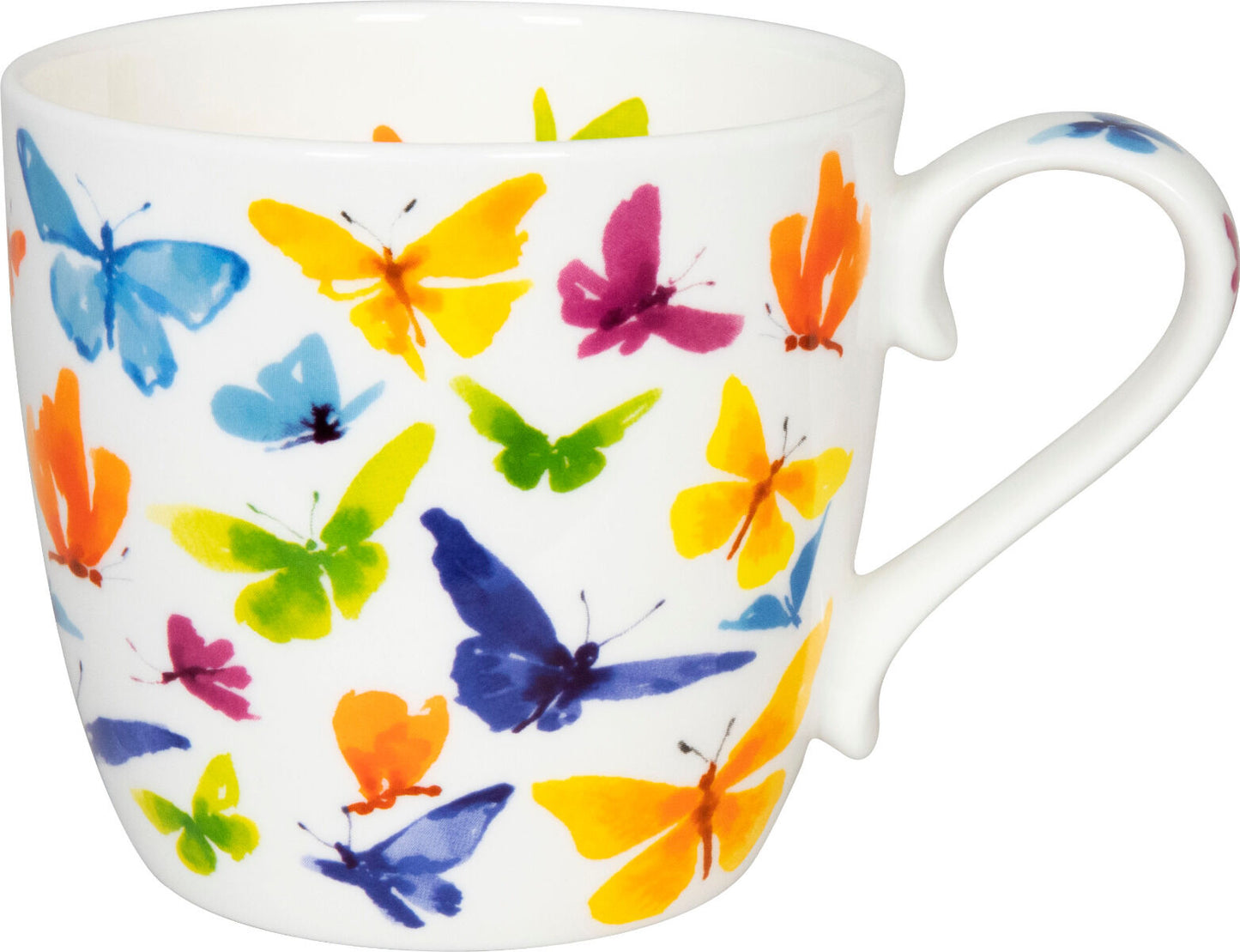 KÖNITZ 115S572705 Becher BUTTERFLY 425 ml mit Sieb und Deckel, Bone China Porzellan – Bild 2