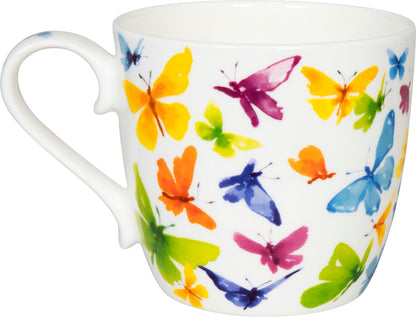 KÖNITZ 115S572705 Becher BUTTERFLY 425 ml mit Sieb und Deckel, Bone China Porzellan – Bild 3