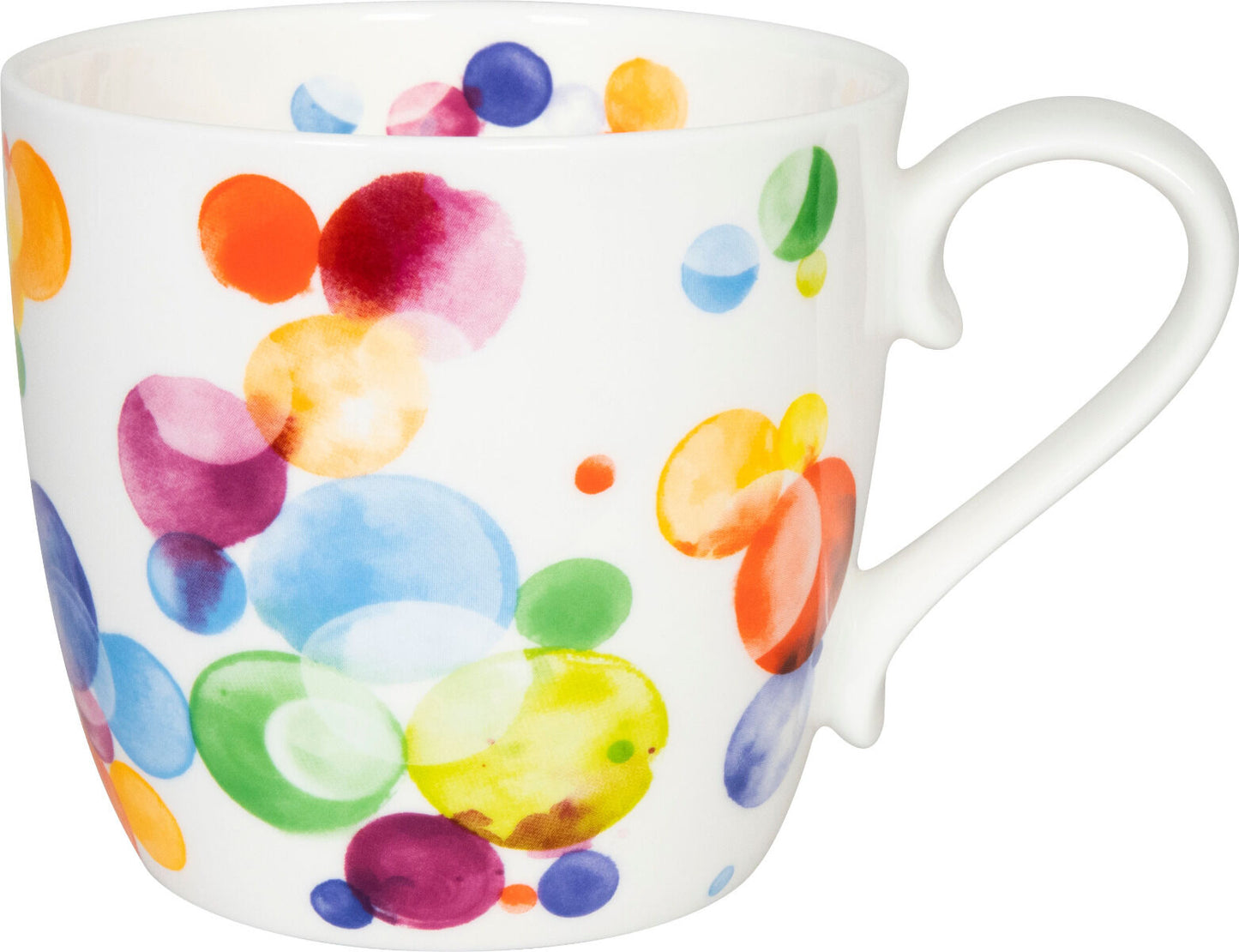 KÖNITZ 115S572708 Becher Colourful Cast Bubbles 425 ml mit Sieb und Deckel, Bone China Porzellan – Bild 2