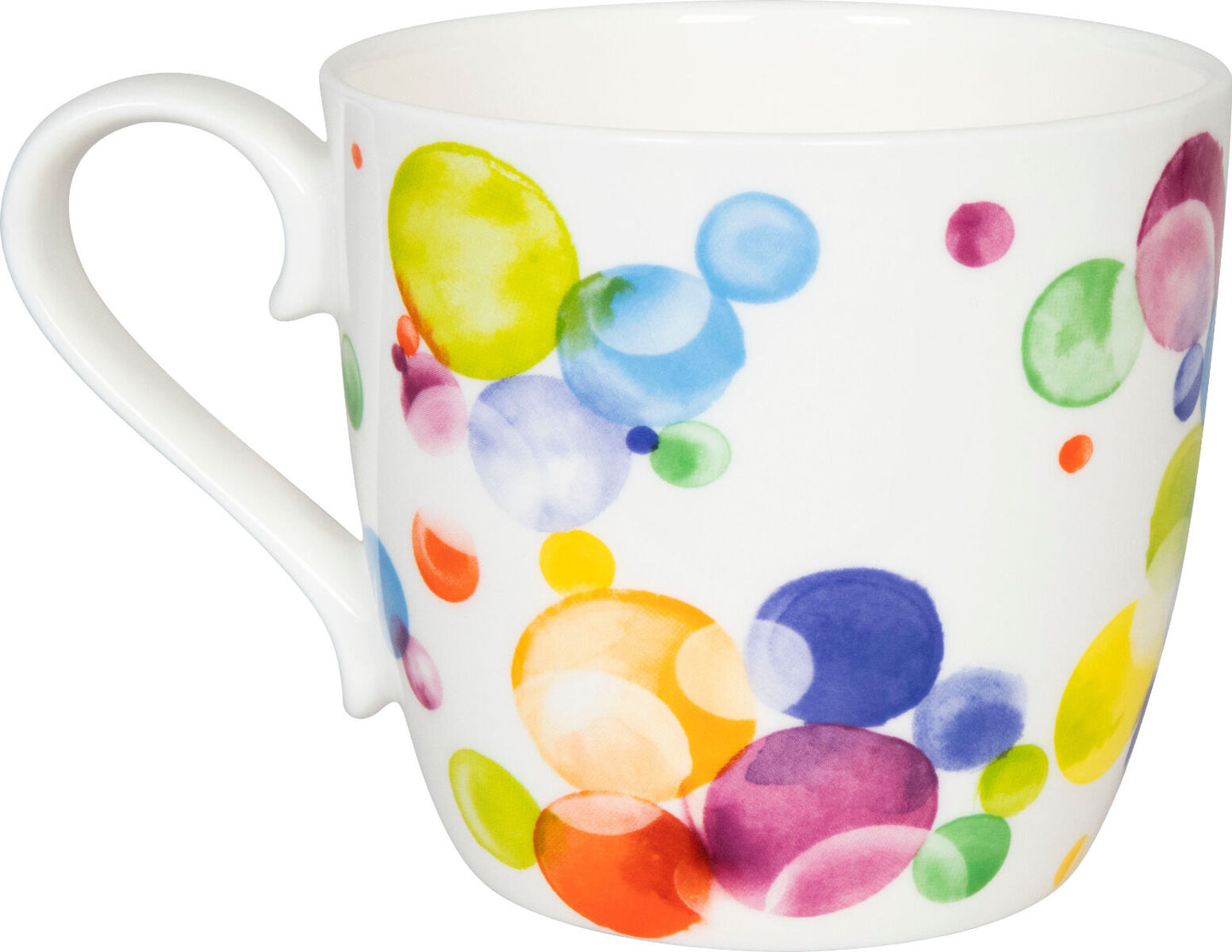 KÖNITZ 115S572708 Becher Colourful Cast Bubbles 425 ml mit Sieb und Deckel, Bone China Porzellan – Bild 3
