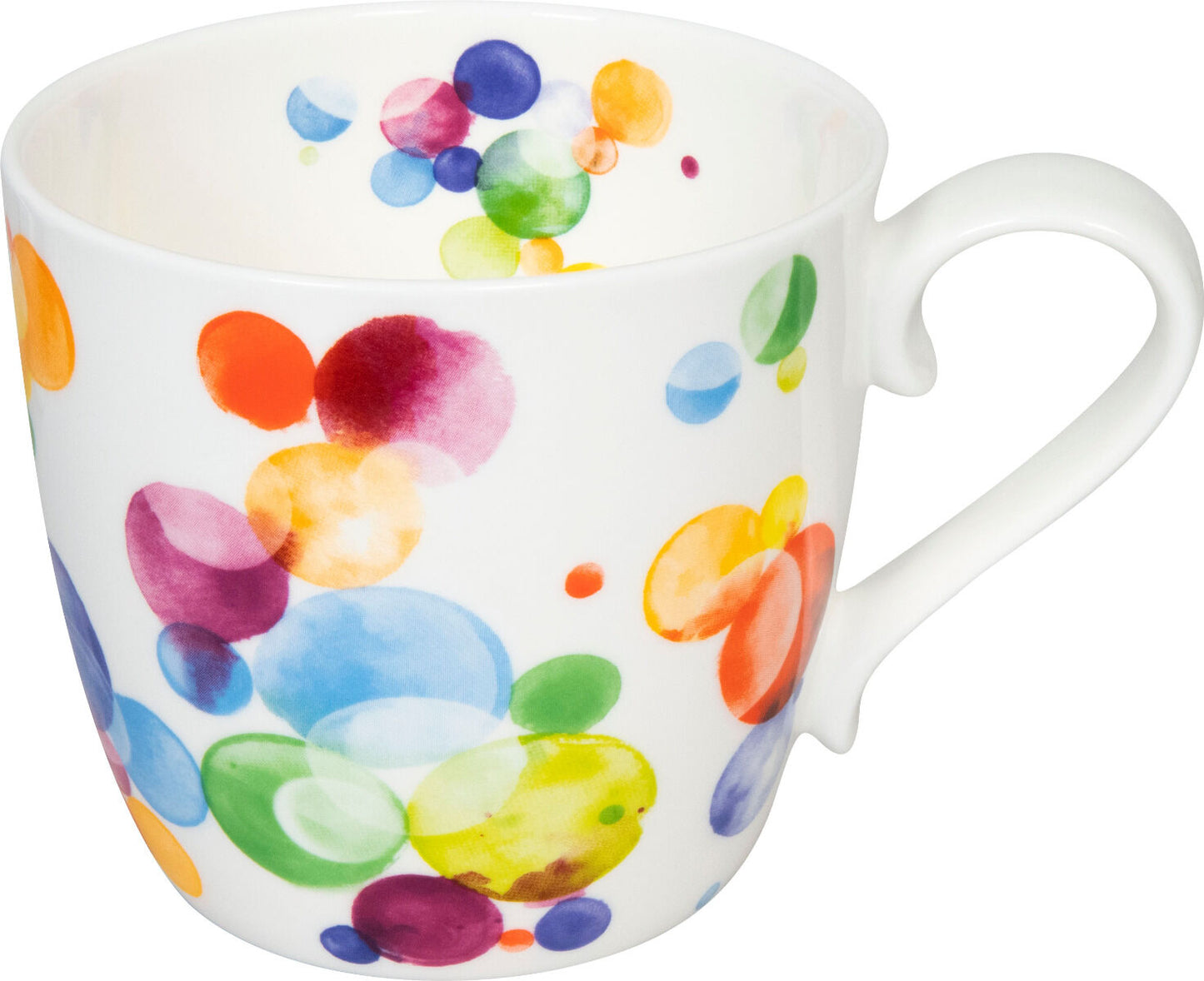 KÖNITZ 115S572708 Becher Colourful Cast Bubbles 425 ml mit Sieb und Deckel, Bone China Porzellan – Bild 4