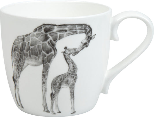 KÖNITZ 1120572760 Becher Amazing Animals - Giraffen 425 ml aus Bone China Porzellan