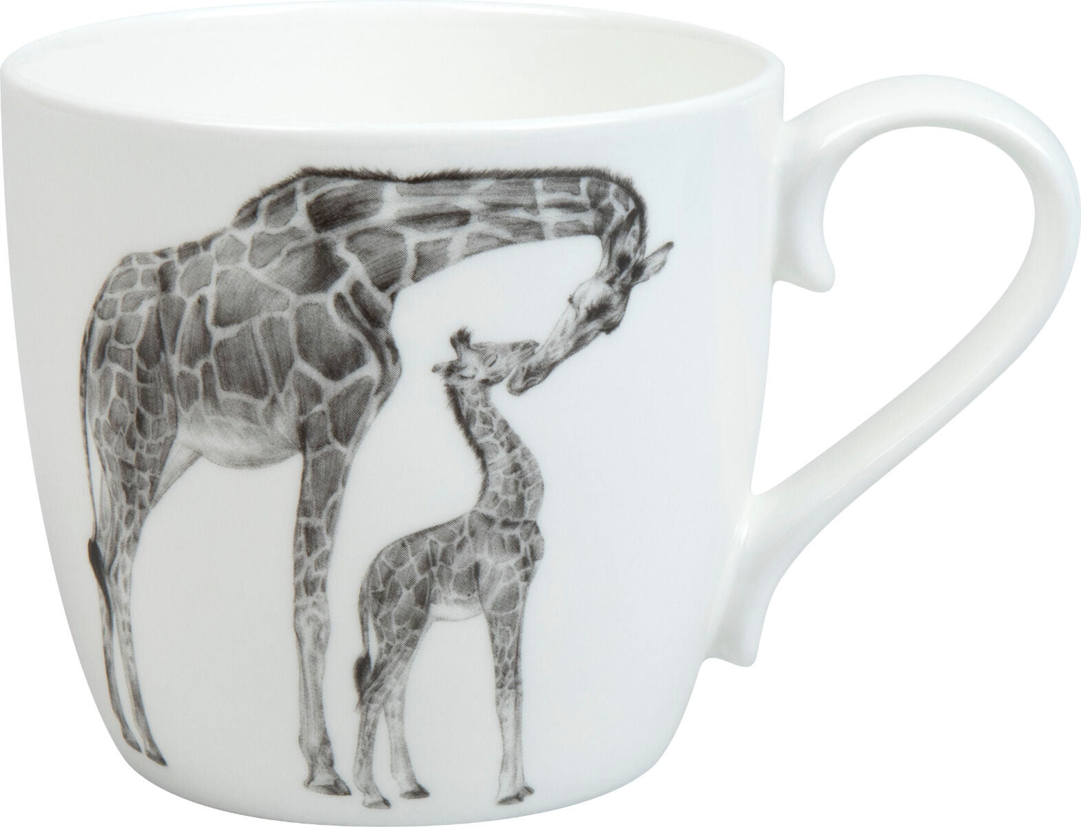 KÖNITZ 115S572760 Becher AMAZING ANIMALS Giraffen 425 ml mit Sieb und Deckel, Bone China Porzellan / Design Vanessa Kahl – Bild 2
