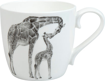 KÖNITZ 115S572760 Becher AMAZING ANIMALS Giraffen 425 ml mit Sieb und Deckel, Bone China Porzellan / Design Vanessa Kahl – Bild 2