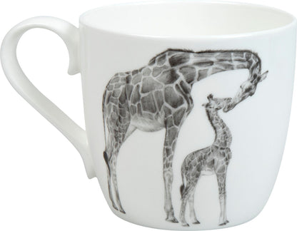 KÖNITZ 115S572760 Becher AMAZING ANIMALS Giraffen 425 ml mit Sieb und Deckel, Bone China Porzellan / Design Vanessa Kahl – Bild 3
