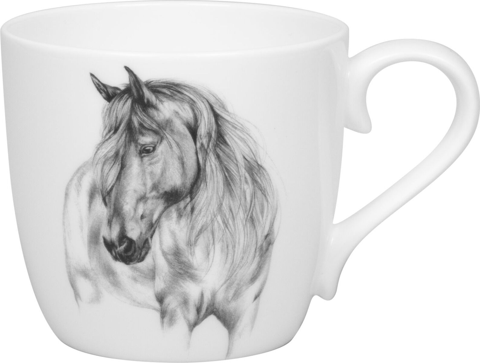 KÖNITZ 115S572864 Becher AMAZING ANIMALS Pferd 425 ml mit Sieb und Deckel, Bone China Porzellan / Design Vanessa Kahl – Bild 2