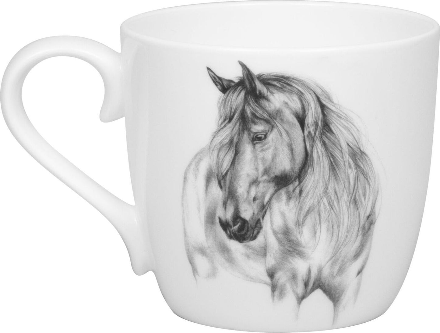 KÖNITZ 115S572864 Becher AMAZING ANIMALS Pferd 425 ml mit Sieb und Deckel, Bone China Porzellan / Design Vanessa Kahl – Bild 3