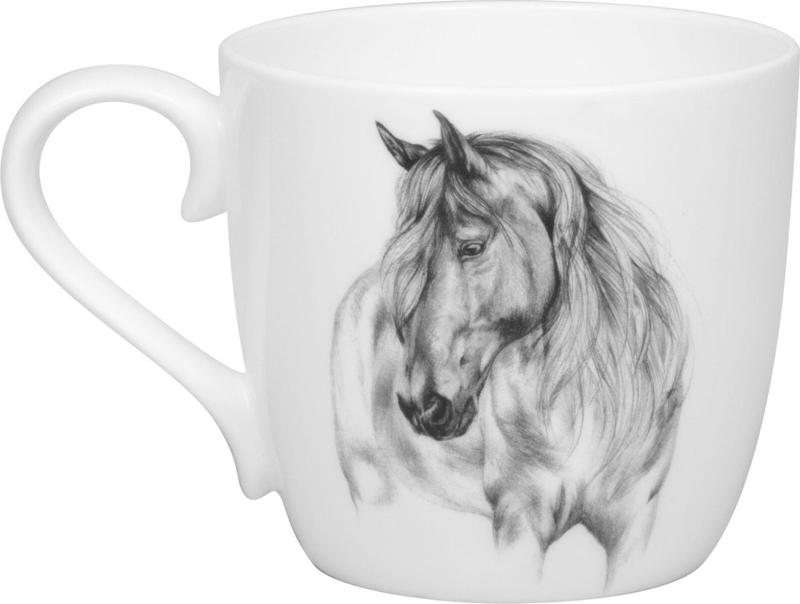 KÖNITZ 115S572864 Becher AMAZING ANIMALS Pferd 425 ml mit Sieb und Deckel, Bone China Porzellan / Design Vanessa Kahl – Bild 3