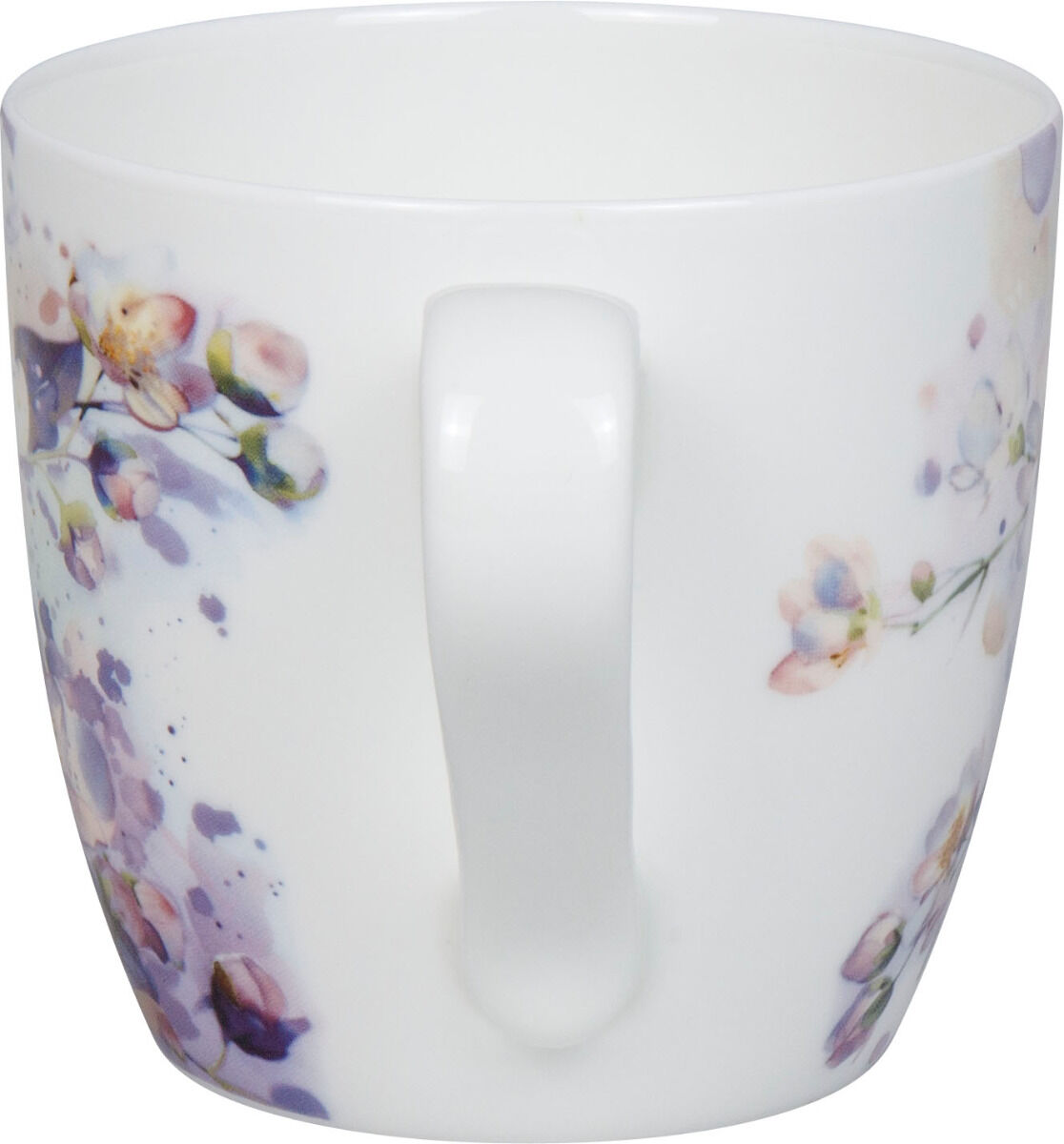 KÖNITZ 115S572929 Becher Purple Blossoms 425 ml mit Sieb und Deckel, Bone China Porzellan – Bild 5