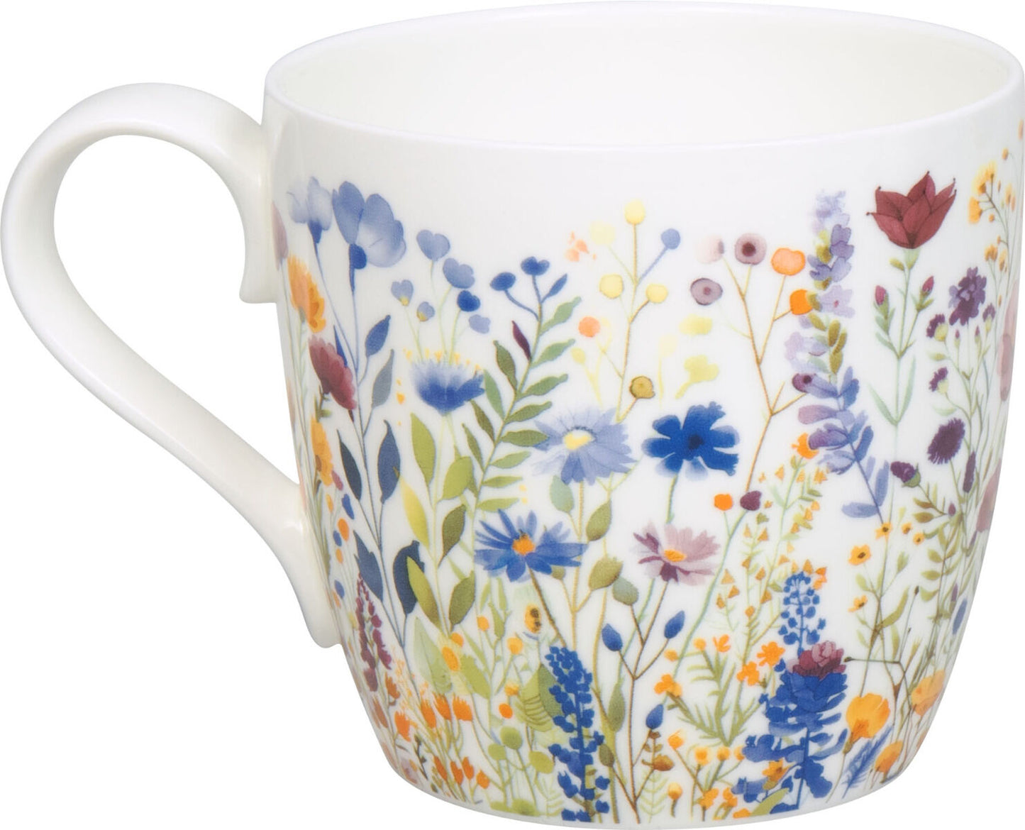 KÖNITZ 115S572954 Becher Blumenwiese 425 ml mit Sieb und Deckel, Bone China Porzellan – Bild 3