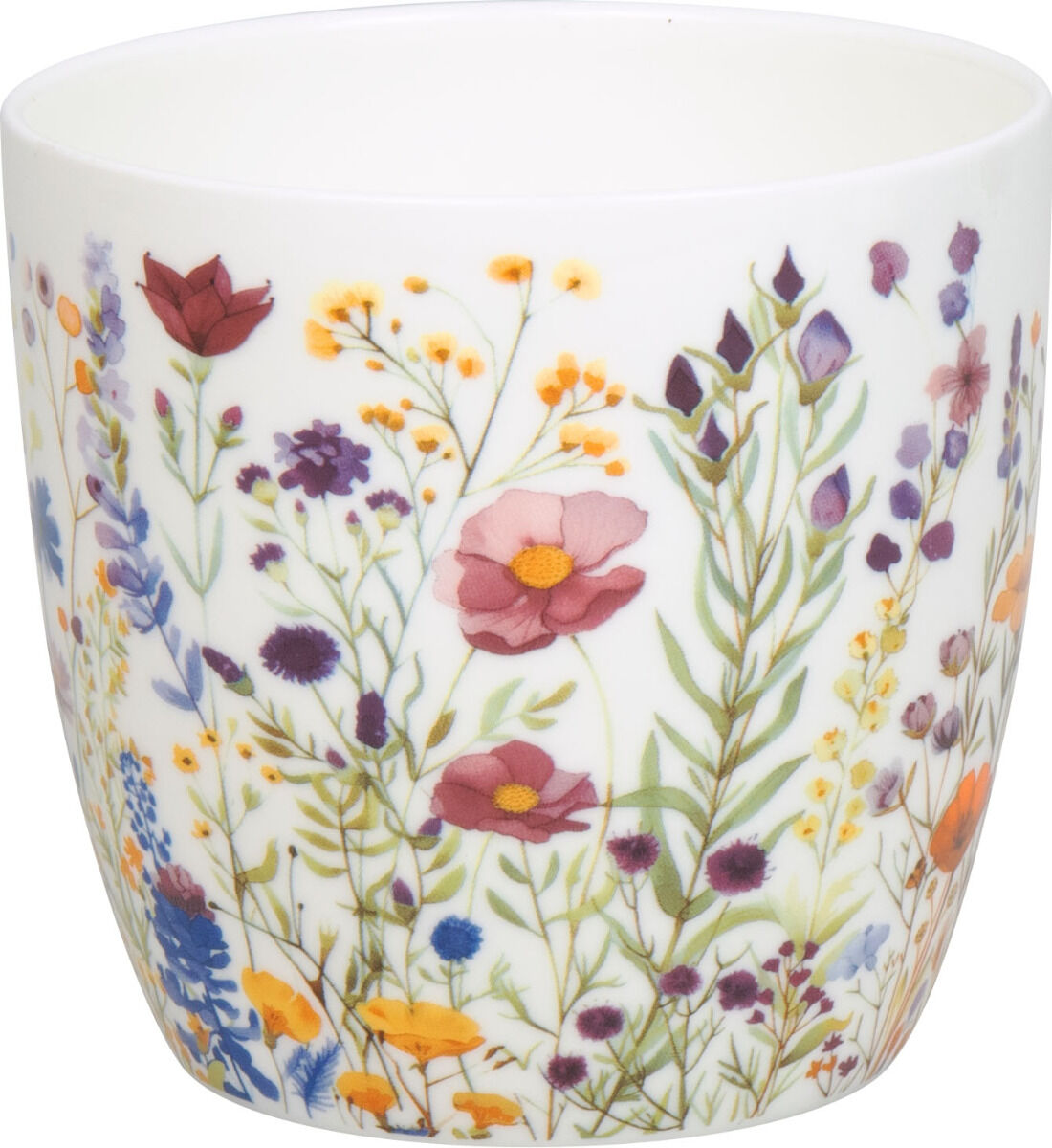 KÖNITZ 115S572954 Becher Blumenwiese 425 ml mit Sieb und Deckel, Bone China Porzellan – Bild 4