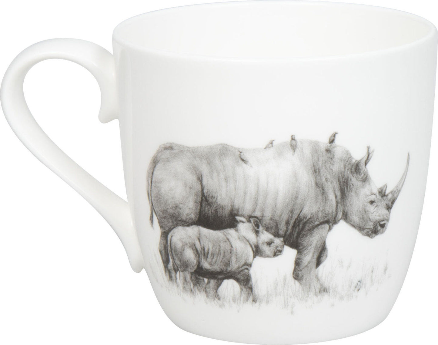 KÖNITZ 1120572955 Becher Amazing Animals - Nashörner 425 ml aus Bone China Porzellan – Bild 2