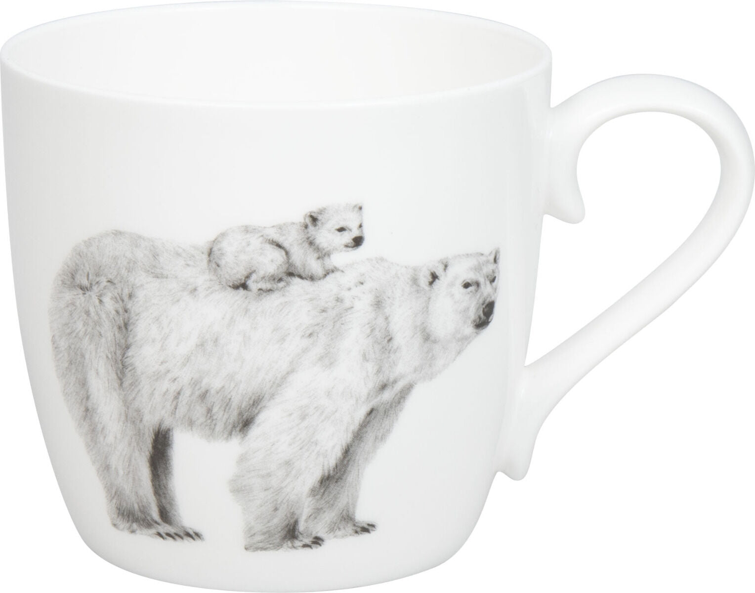KÖNITZ 115S572956 Becher AMAZING ANIMALS Eisbären 425 ml mit Sieb und Deckel, Bone China Porzellan / Design Vanessa Kahl – Bild 2