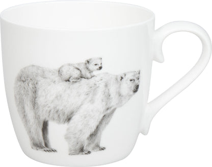 KÖNITZ 115S572956 Becher AMAZING ANIMALS Eisbären 425 ml mit Sieb und Deckel, Bone China Porzellan / Design Vanessa Kahl – Bild 2