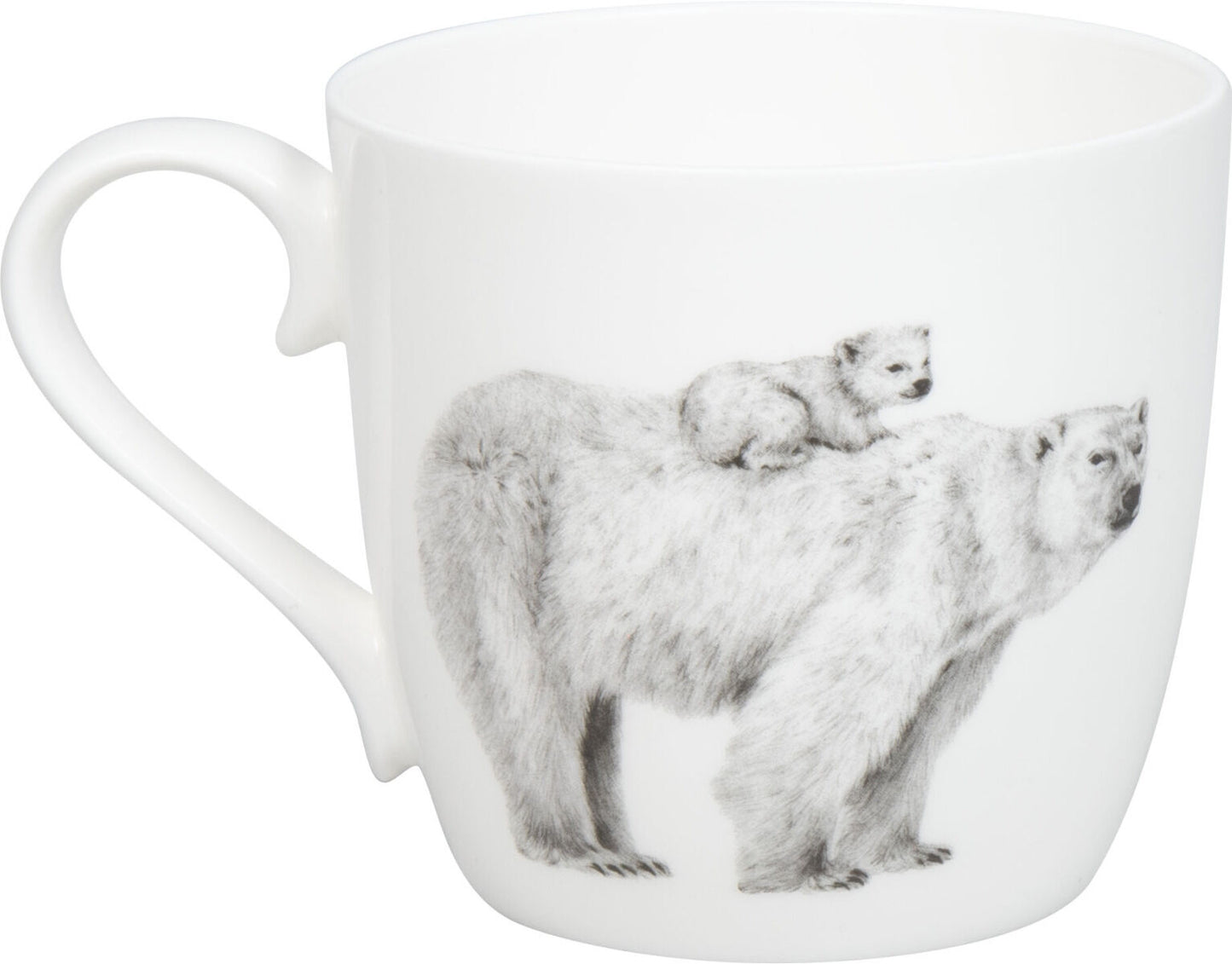 KÖNITZ 115S572956 Becher AMAZING ANIMALS Eisbären 425 ml mit Sieb und Deckel, Bone China Porzellan / Design Vanessa Kahl – Bild 3