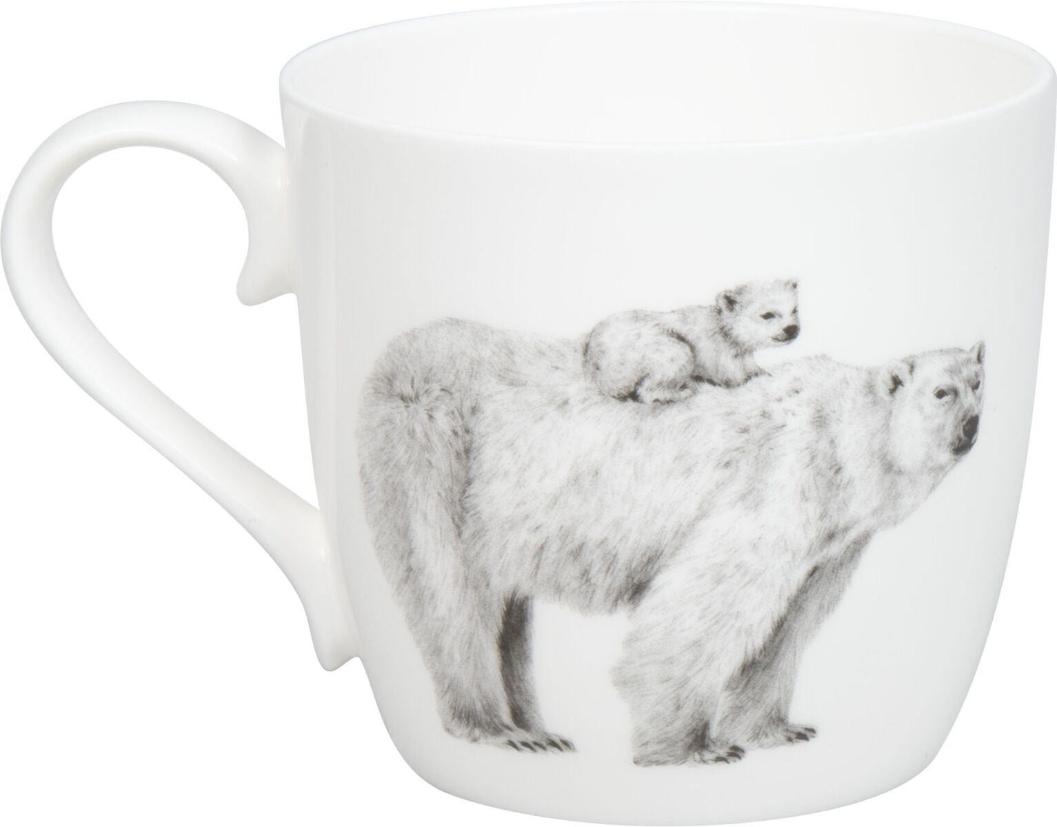 KÖNITZ 115S572956 Becher AMAZING ANIMALS Eisbären 425 ml mit Sieb und Deckel, Bone China Porzellan / Design Vanessa Kahl – Bild 3