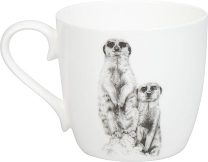 KÖNITZ 1120572957 Becher Amazing Animals - Erdmännchen 425 ml aus Bone China Porzellan – Bild 2