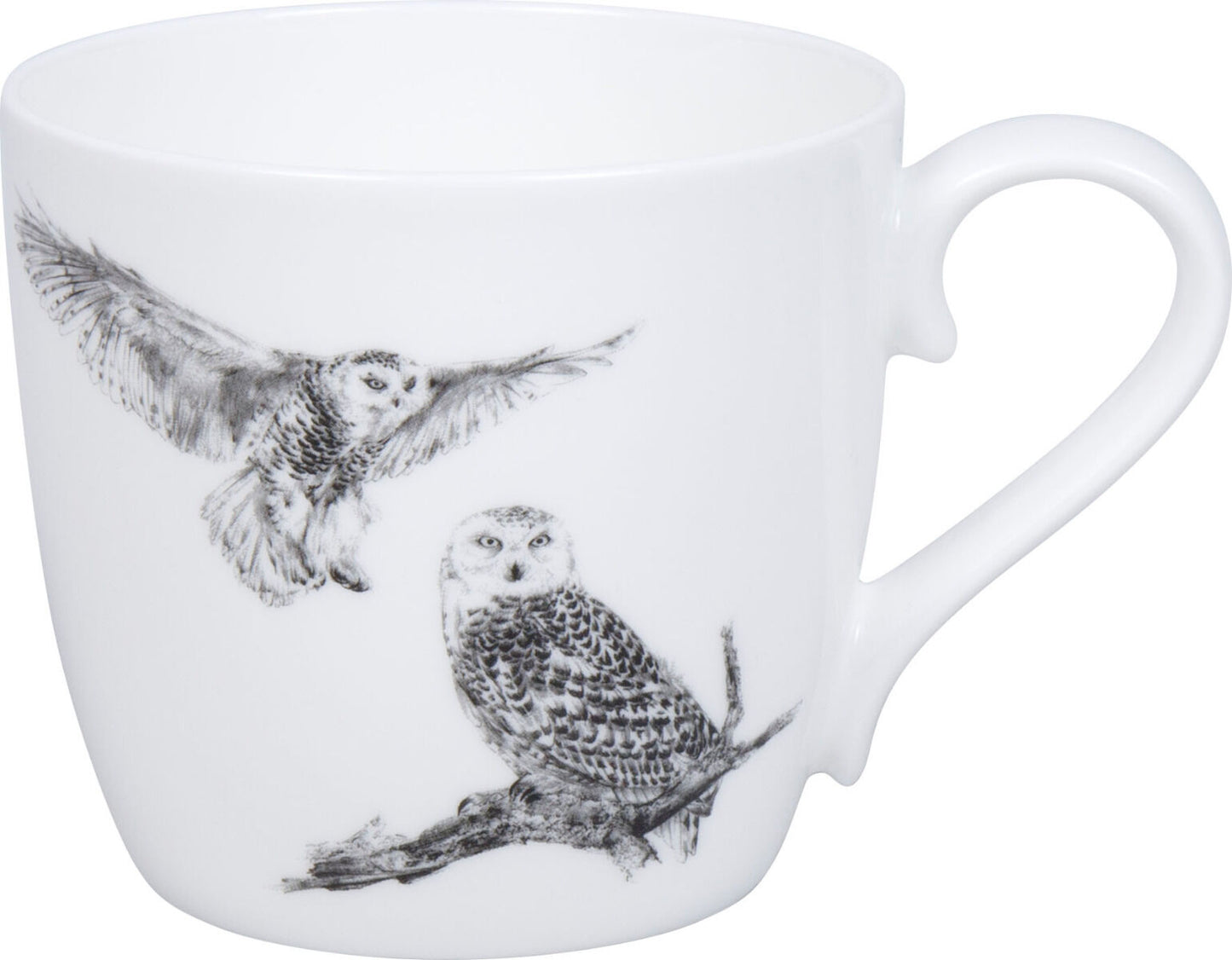 KÖNITZ 115S572986 Becher AMAZING ANIMALS Schneeeule 425 ml mit Sieb und Deckel, Bone China Porzellan / Design Vanessa… – Bild 2