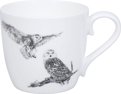 KÖNITZ 115S572986 Becher AMAZING ANIMALS Schneeeule 425 ml mit Sieb und Deckel, Bone China Porzellan / Design Vanessa… – Bild 2