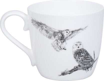 KÖNITZ 115S572986 Becher AMAZING ANIMALS Schneeeule 425 ml mit Sieb und Deckel, Bone China Porzellan / Design Vanessa… – Bild 3