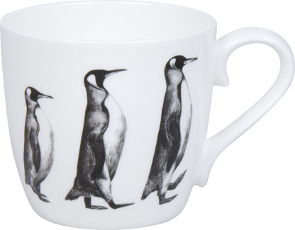KÖNITZ 115S572987 Becher AMAZING ANIMALS Pinguin 425 ml mit Sieb und Deckel, Bone China Porzellan / Design Vanessa Kahl – Bild 2