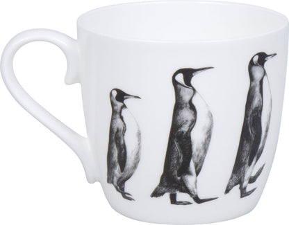 KÖNITZ 115S572987 Becher AMAZING ANIMALS Pinguin 425 ml mit Sieb und Deckel, Bone China Porzellan / Design Vanessa Kahl – Bild 3