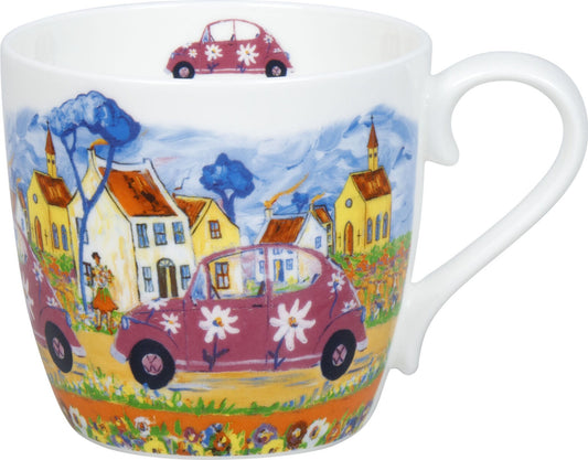 KÖNITZ 1120572993 Becher City Girl by Portchie 425 ml aus Bone China Porzellan