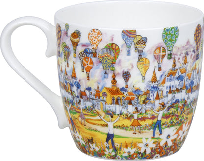 KÖNITZ 1120572994 Becher Hot Air Balloon by Portchie 425 ml aus Bone China Porzellan – Bild 2